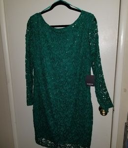 Marina lace sequin cocktail dress Sz 14 - New